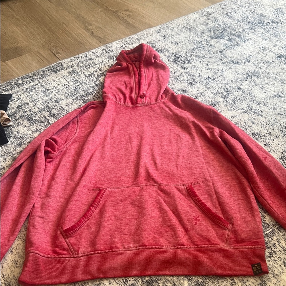 Lucky Brand Men's Pink Hoodie Sweater